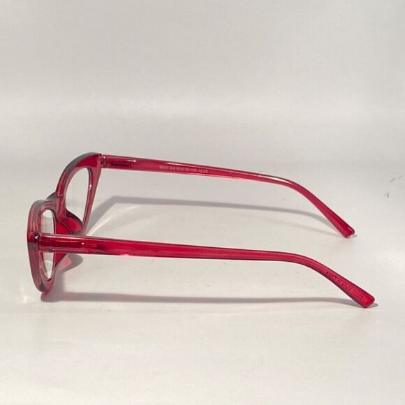 1341 Emma Cateye Reading Glasses 2.25 Red Readers NWT - Picture 4 of 9